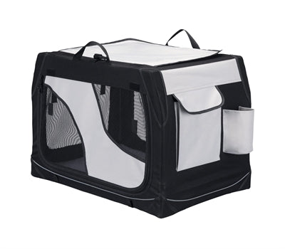 Trixie Reismand Vario Dubbel Zwart / Grijs 91X60X61/57 Cm