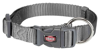 Trixie Halsband Hond Premium Grafiet Grijs 25-40X1,5 Cm