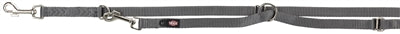 Trixie Hondenriem Premium Verstelbaar Nylon Grafiet Grijs 200X1,5 Cm
