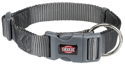 Trixie Halsband Hond Premium Grafiet Grijs 25-40X1,5 Cm