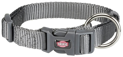 Trixie Halsband Hond Premium Grafiet Grijs 25-40X1,5 Cm