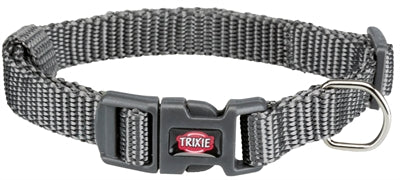 Trixie Halsband Hond Premium Grafiet Grijs 25-40X1,5 Cm