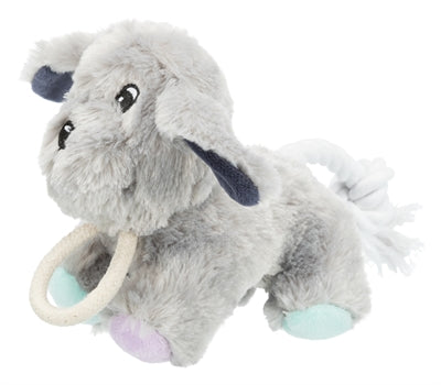 Trixie Junior Pluche Hond Met Touw 24 Cm 3St