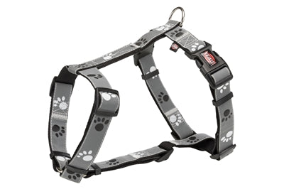 Trixie Hondentuig H-Tuig Silver Reflect Zwart / Zilvergrijs 30-40X1,5 Cm