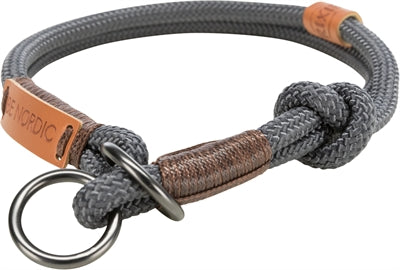Trixie Halsband Hond Be Nordic Halfslip Donkergrijs / Bruin 30X0,6 Cm