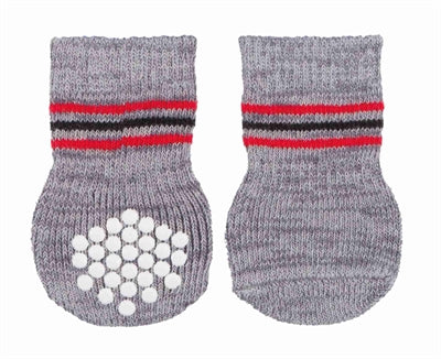 Trixie Hondensokken Anti-Slip Grijs Xxs-Xs 3X2 St