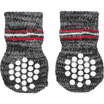 Trixie Hondensokken Anti-Slip Grijs Xxs-Xs 3X2 St