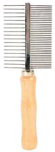 Trixie Kam 2-Zijdig Middel / Grof Hout / Metalen Tanden 17 Cm 3 St