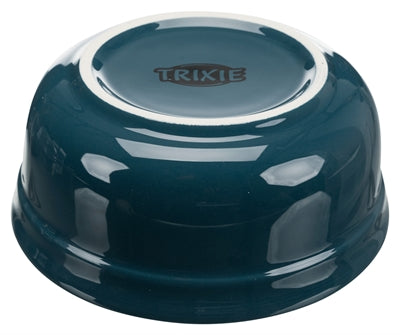Trixie Voerbak Set Keramiek  /  Metaal Petrol / Grijs 2X250 Ml