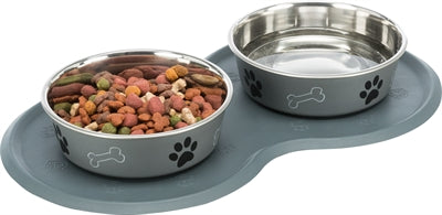 Trixie Placemat Natuurrubber Donkergrijs 45X25 Cm 2 St