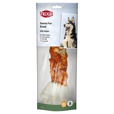 Trixie Denta Fun Knotted Chicken Chewing Bone 25 Cm 6X220 Gr