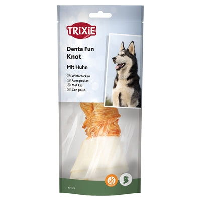 Trixie Denta Fun Knotted Chicken Chewing Bone 25 Cm 6X220 Gr