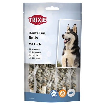 Trixie Denta Fun Fish Chewing Rolls 6X75 Gr 12 Cm
