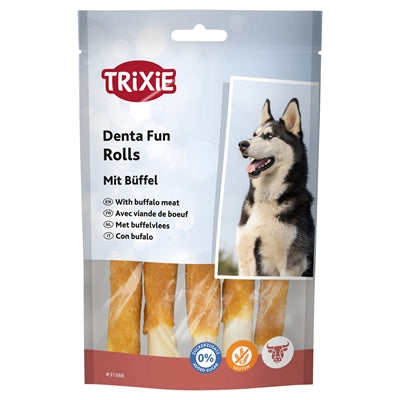 Trixie Denta Fun Buffalo Chewing Rolls 6X70 Gr 12 Cm