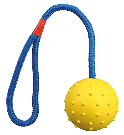 Trixie Natuurrubber Bal Aan Koord Assorti 30X6X6 Cm 3 St