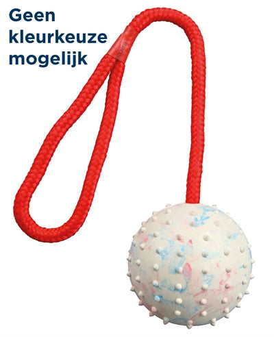 Trixie Natuurrubber Bal Aan Koord Assorti 30X6X6 Cm 3 St