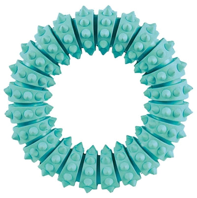 Trixie Denta Fun Natuurrubber Ring Met Muntsmaak 12X12X12 Cm 3 St