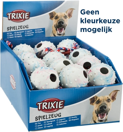 Trixie Natuurrubber Bal Aan Koord Assorti 30X6X6 Cm 3 St
