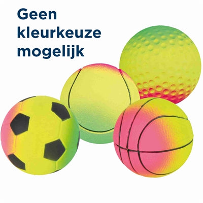 Trixie Schuimrubber Bal Assorti 6X6X6 Cm 24 St