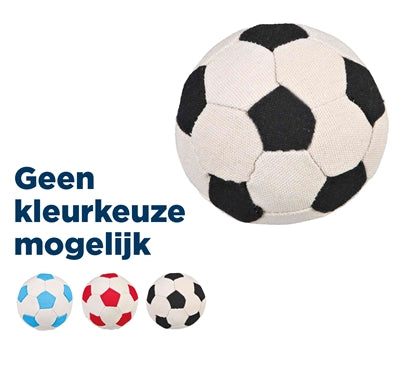 Trixie Soft Canvas Voetbal Assorti 11X11X11 Cm 12 St