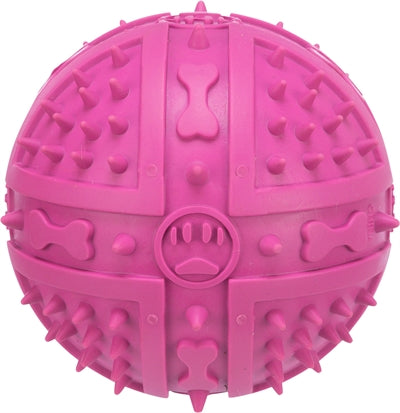 Trixie Natuurrubber Bal Roze 9X9X9 Cm 3 St