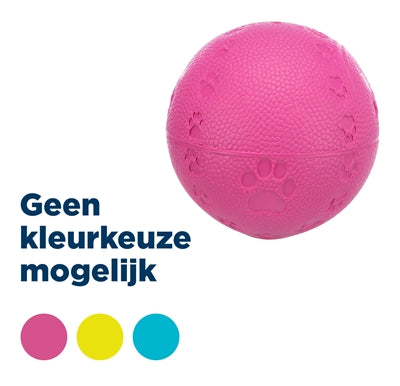Trixie Natuurrubber Bal Roze 9X9X9 Cm 3 St