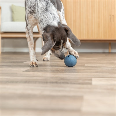 Trixie Natuurrubber Snackbal Blauw 7X7X7 Cm 3 St