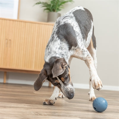 Trixie Natuurrubber Snackbal Blauw 7X7X7 Cm 3 St
