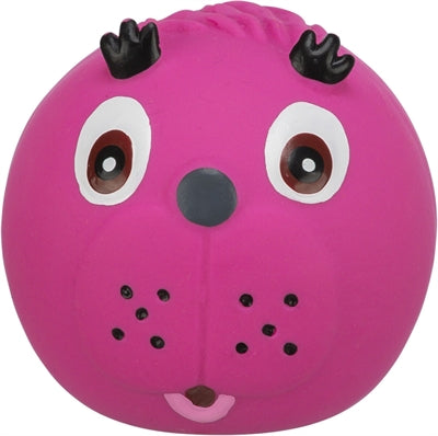 Trixie Latex Face Bal Met Geluid Assorti 6X6X6 Cm 12 St