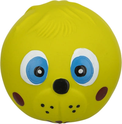 Trixie Latex Face Bal Met Geluid Assorti 6X6X6 Cm 12 St