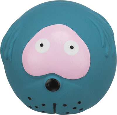 Trixie Latex Face Bal Met Geluid Assorti 6X6X6 Cm 12 St