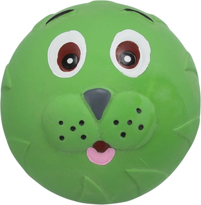 Trixie Latex Face Bal Met Geluid Assorti 6X6X6 Cm 12 St
