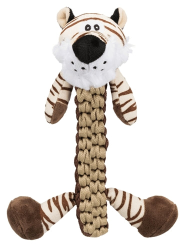 Trixie Pluche / Polyester Tijger Met Gevlochten Lijf En Geluid 32 Cm 2 St
