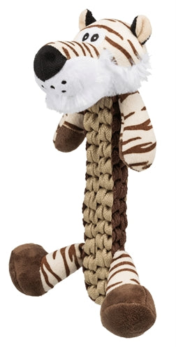 Trixie Pluche / Polyester Tijger Met Gevlochten Lijf En Geluid 32 Cm 2 St