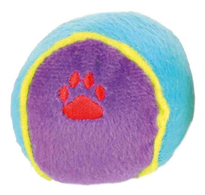 Trixie Pluche Speelbal Assorti 6X6X6 Cm 24 St