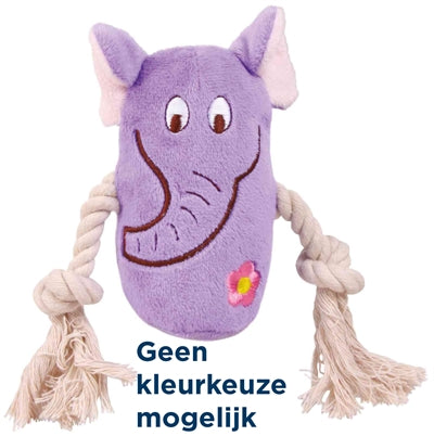 Trixie Pluche Dier Met Touw Assorti 13 Cm 3 St