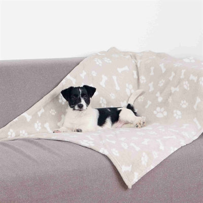 Trixie Pluche Deken Kenny Beige 100X75X2 Cm