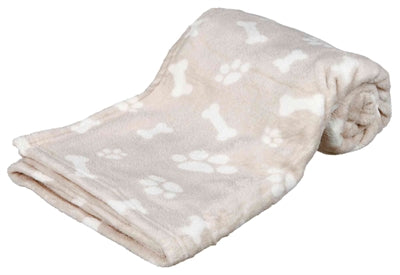 Trixie Pluche Deken Kenny Beige 100X75X2 Cm