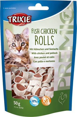 Trixie Premio Fish Chicken Rolls 75Gr 6 St