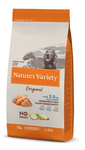 Natures Variety Original Adult Medium / Maxi Salmon No Grain 12 Kg