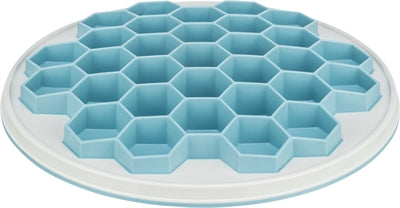 Trixie Slowfeeding Plaathive Kunststof / Tpr / Tpe Grijs / Blauw 30X30 Cm