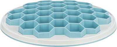 Trixie Slowfeeding Plaathive Kunststof / Tpr / Tpe Grijs / Blauw 30X30 Cm