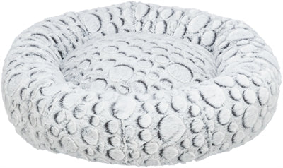 Trixie Hondenmand Mila Rond Pluche Wit / Grijs 60X60X10 Cm