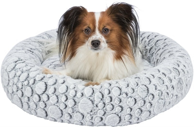 Trixie Hondenmand Mila Rond Pluche Wit / Grijs 60X60X10 Cm