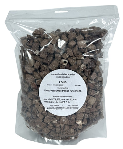 Petsnack Superdry Runderlong Gevriesdroogd 250 Gr