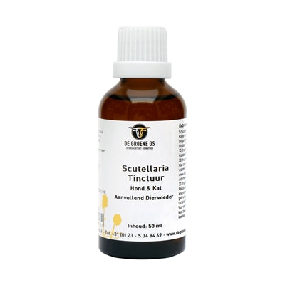 De Groene Os Scutellaria Tinctuur Hond / Kat 50 Ml