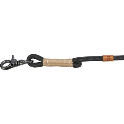 Trixie Be Nordic Hondenriem Verstelbaar Zwart / Zand 200X0,8 Cm