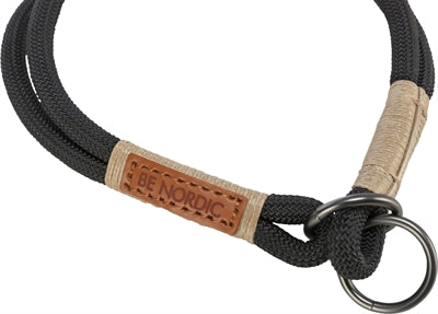 Trixie Be Nordic Halsband Hond Half-Slip Zwart / Zand 30X0,6 Cm