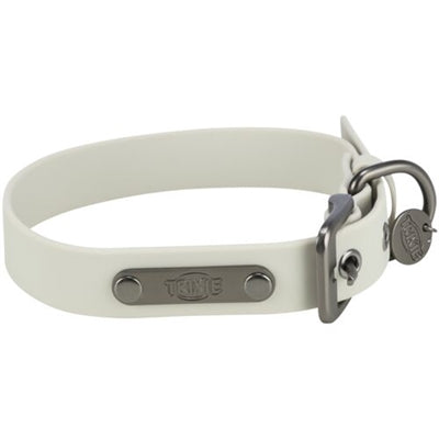 Trixie Citystyle Halsband Hond Pvc Lichtgrijs 30-37X2 Cm