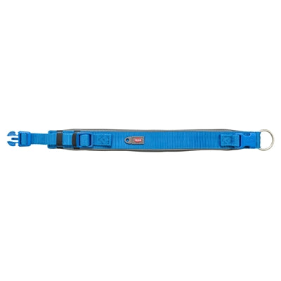 Trixie Premium Halsband Hond Extra Breed Royal Blauw / Grafiet Grijs 27-35X2,5 Cm